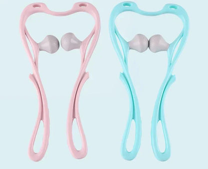 High Quality Multi-function Manual Relaxed Cervical Massager Pressure Relieve Double Ball Pressing Meridian Massager