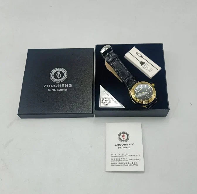 ew Military USB Lighter Watch Men's
